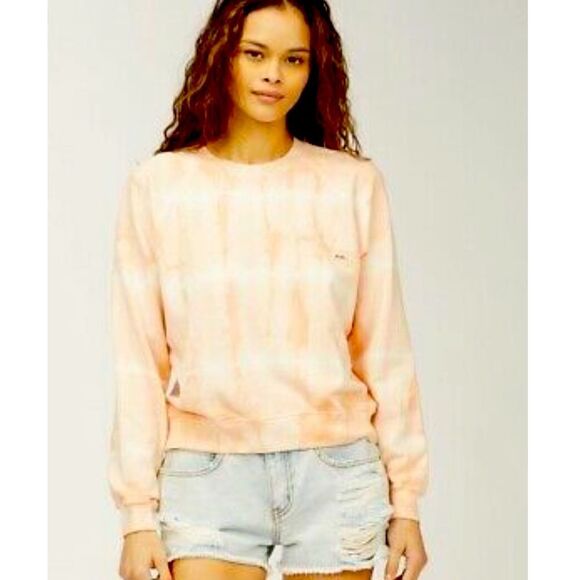 Billabong Tops - Billabong Sun shrunk tie dye crewneck sweatshirt Size M